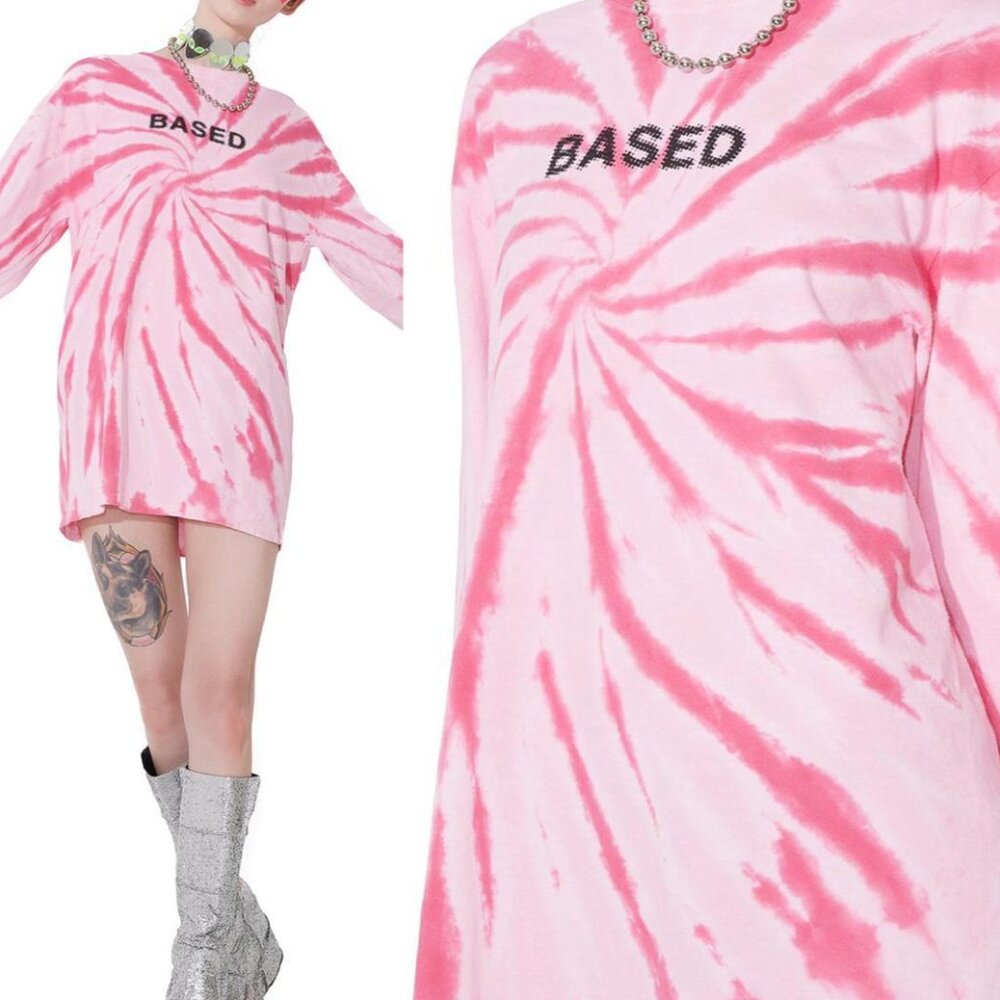 BASED Medium Long Sleeve Shirt Tee! Petals & Peacocks